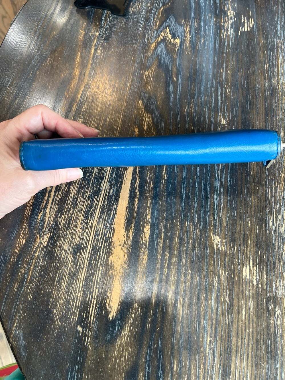 Cole Haan Blue Leather Zip Around Wallet - Picture 10 of 10
